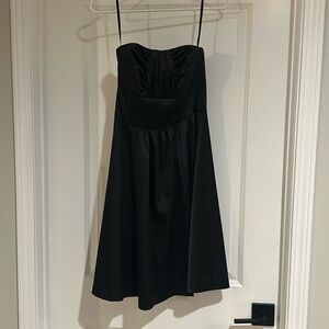White House Black Market strapless formal tea length dress